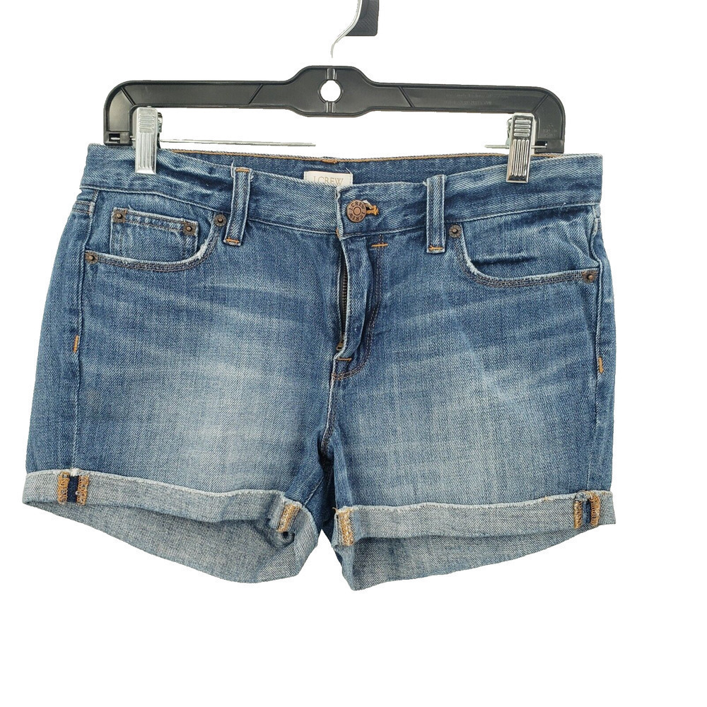 J. Crew Medium Wash Denim Jean Shorts - Blue